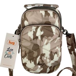 NWT LUG Skeeter Mini 2 Convertible Crossbody / Hip Pouch - Camo Taupe